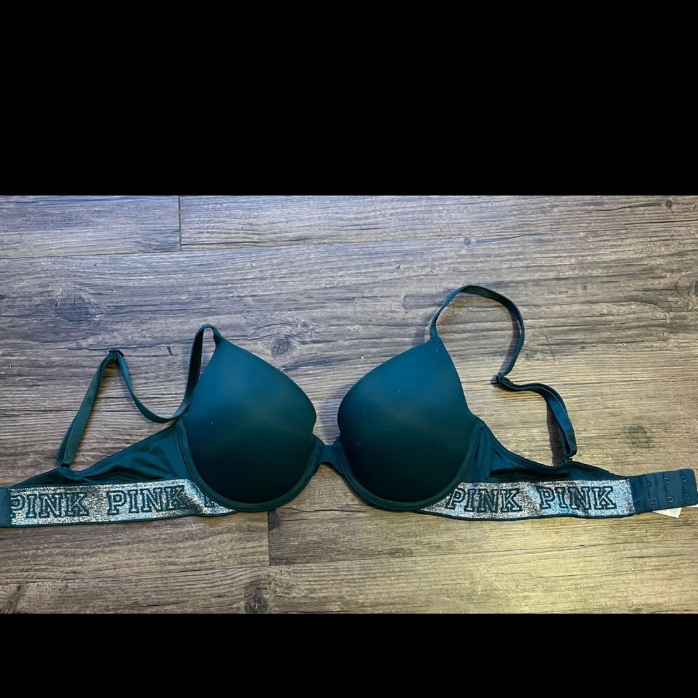 PINK Victoria's Secret Dark Teal Bra